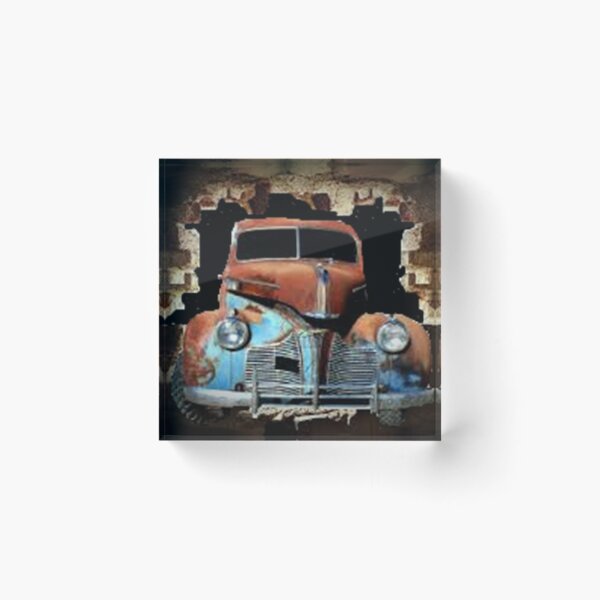 Item preview, OLD, RUSTY, VINTAGE, CAR,BACK FROM THE PAST designed and sold by Adri Barnard.