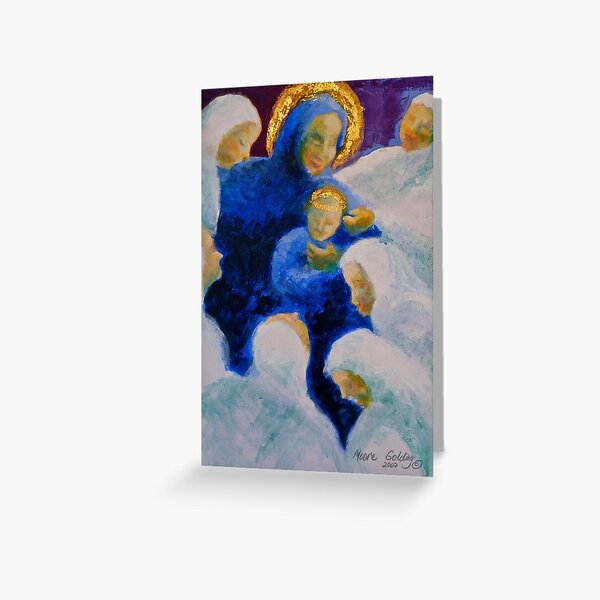 Being adored: Madonna and child. Greeting Card