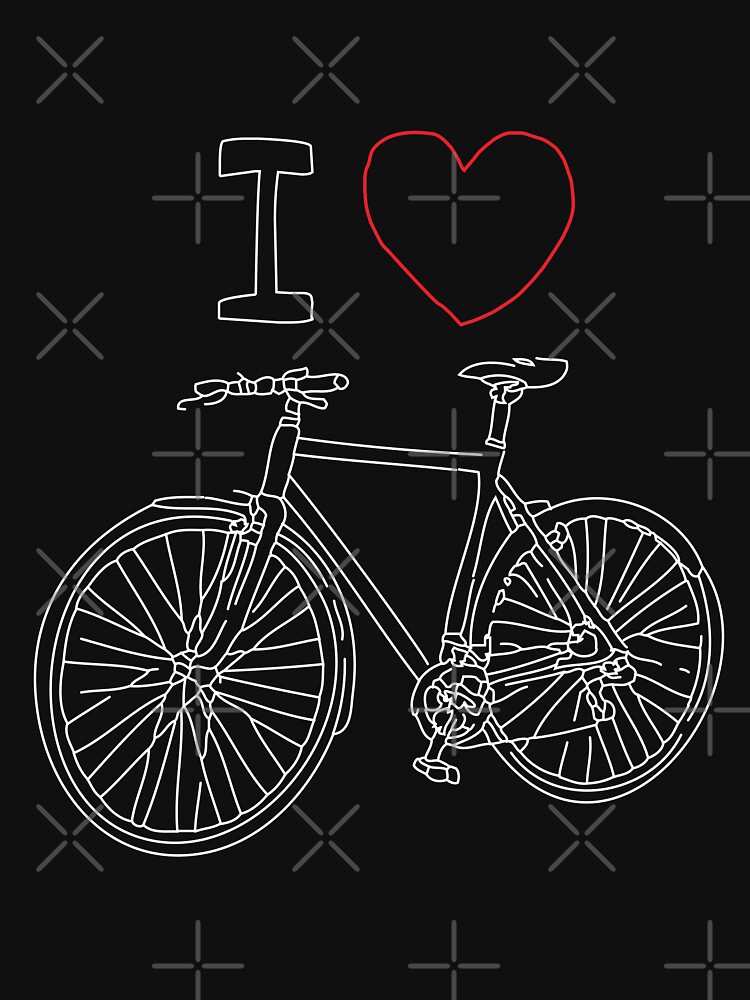 I HEART BIKE, Gift for her, Gift for him, Cycling shirty, Cycling gift by revolutionaus