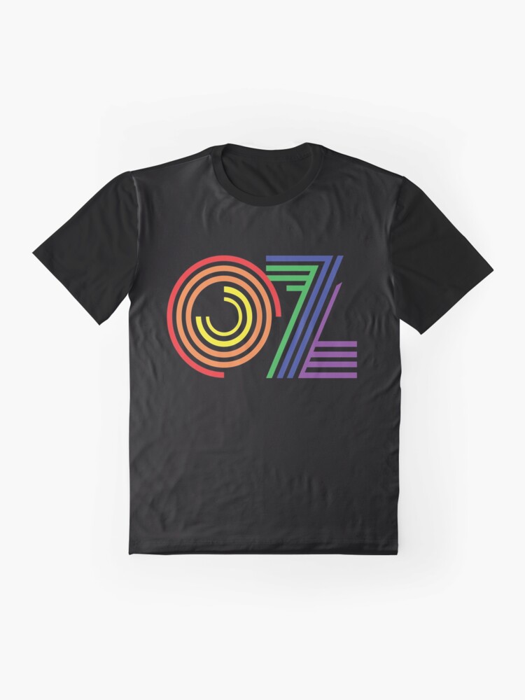 Alternate view of Australia, Aussie, OZ Rainbow Graphic T-Shirt