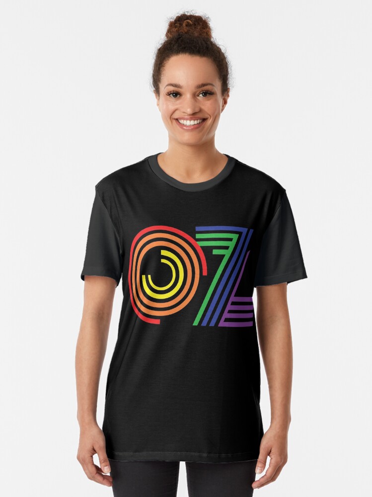 Alternate view of Australia, Aussie, OZ Rainbow Graphic T-Shirt