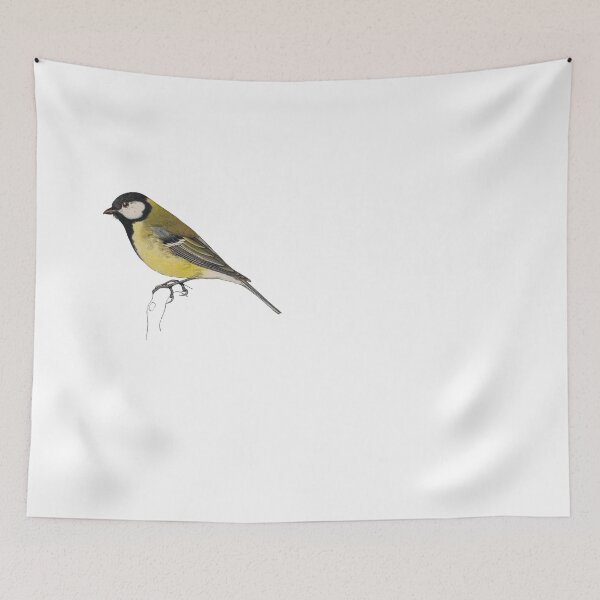 Item preview, Bird Art - Great tit - Vintage bird print designed and sold by Studio66Designs.