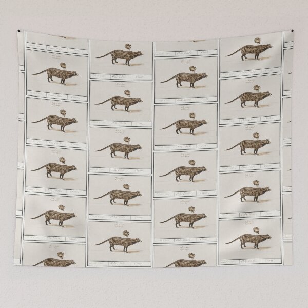 Artikelvorschau, Cerval drawing vintage illustration entworfen und verkauft von Vintage Designs +.