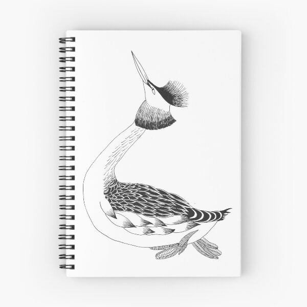 Item preview, Great Crested Grebe (ink illustrations of weird animals that are real) designed and sold by InkDier.