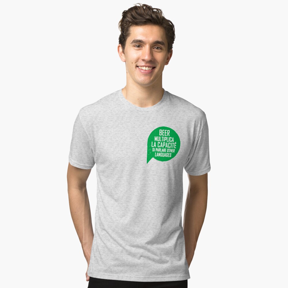 Funny shirt, St Patricks Day, Beer shirt Tri-blend T-Shirt