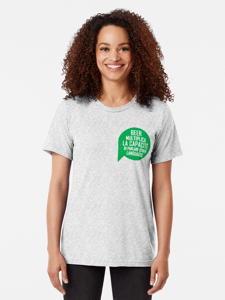 Alternate view of Funny shirt, St Patricks Day, Beer shirt Tri-blend T-Shirt