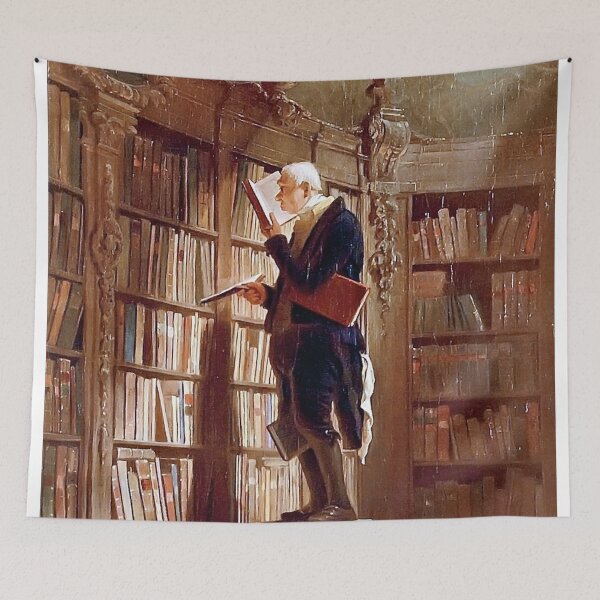 Item preview, Carl Spitzweg - The Bookworm designed and sold by DejaVuStudio.
