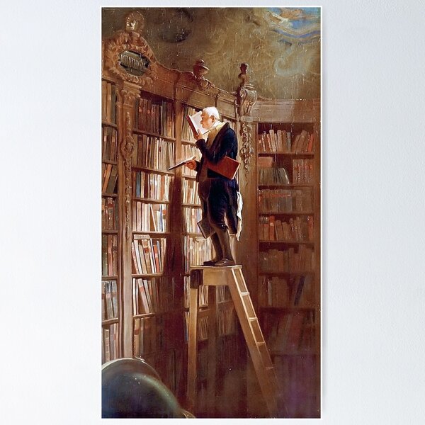 Item preview, Carl Spitzweg - The Bookworm designed and sold by DejaVuStudio.