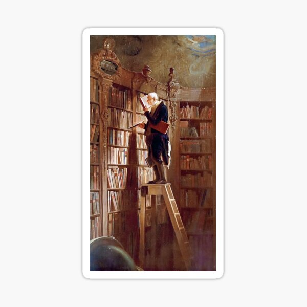 Item preview, Carl Spitzweg - The Bookworm designed and sold by DejaVuStudio.