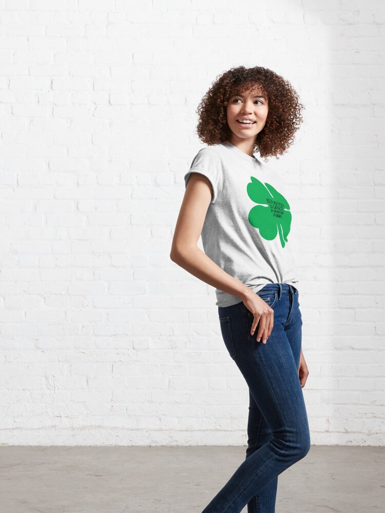 Alternate view of Funny shirt, St Patricks Day, Beer shirt, Shamrock Classic T-Shirt