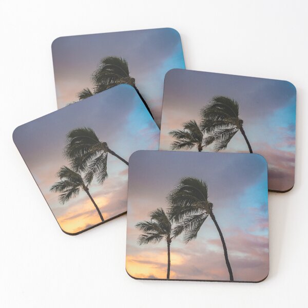 Item preview, Palm Trees Blowing in the Wind With Dramatic Clouds in the Background Hawaii designed and sold by marthadoom.