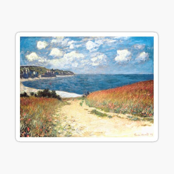 Item preview, Claude Monet - Path in the Wheat in Pourville designed and sold by DejaVuStudio.
