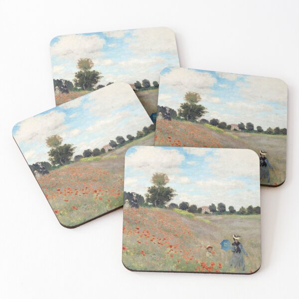 Aperçu de l'œuvre Claude Monet - Champ de coquelicots créée et vendue par DejaVuStudio.