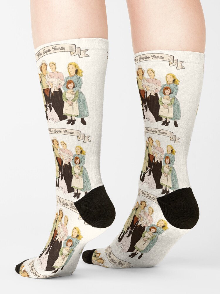 Alternate view of Colorful The Ingalls family in the Little house on the prairie Socks