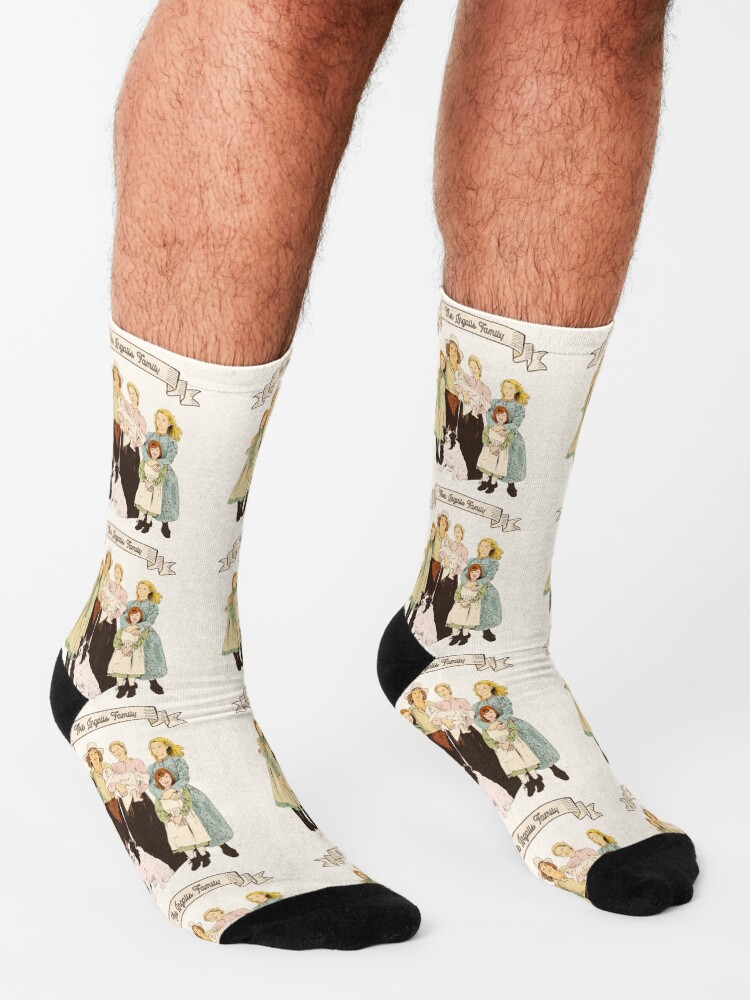 Alternate view of Colorful The Ingalls family in the Little house on the prairie Socks