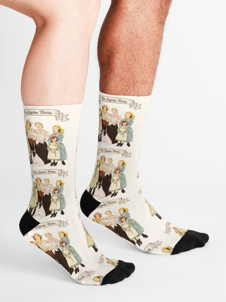 Alternate view of Colorful The Ingalls family in the Little house on the prairie Socks