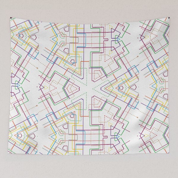 Item preview, Subway tube map. City transportation grid scheme. designed and sold by MrazTees.