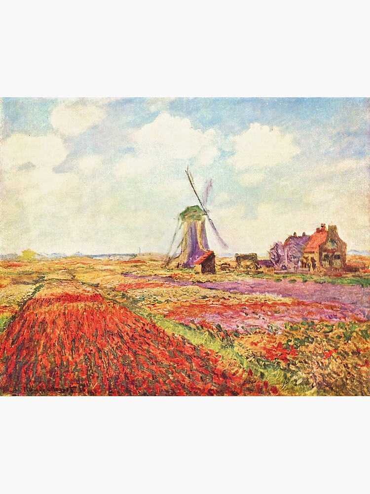 Claude Monet Field Of Tulips In Holland Art Print By DejaVuStudio Redbubble