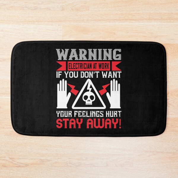 Item preview, Electrician Warning designed and sold by MonkeyBusinessC.