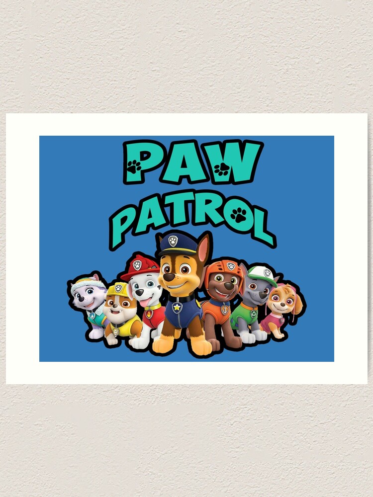 Paw Patrol Crew" Art Print |