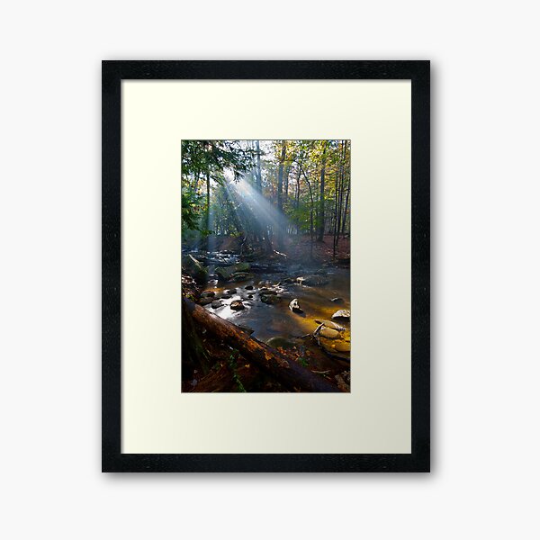 Cades Cove Breaking Light Framed Art Print