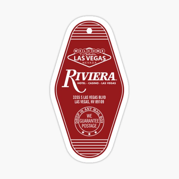 Vintage Las Vegas Riviera Hotel & Casino Key Sticker