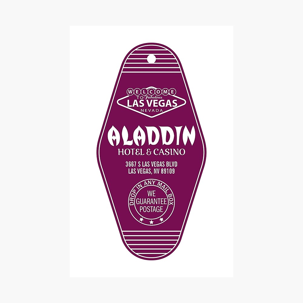Vintage Metal Aladdin Hotel and Casino Keychain Vintage Metal Aladdin Hotel and Casino Keychain