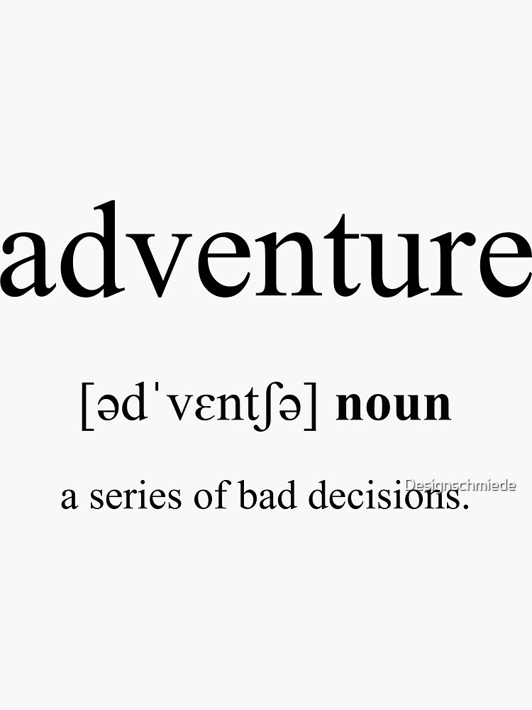 adventure-definition-dictionary-collection-sticker-for-sale-by