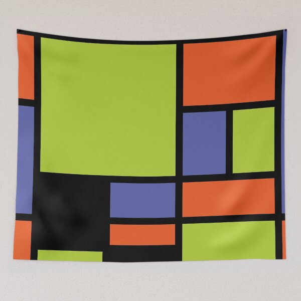 Item preview, Mondrian style modern cool colors 2 designed and sold by aapshop.