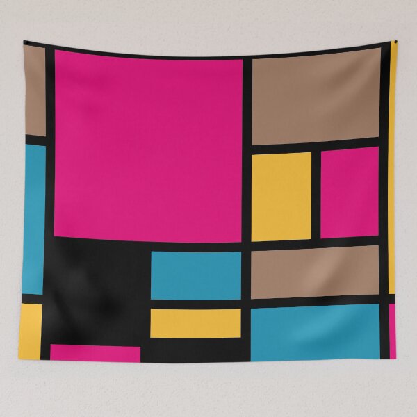 Item preview, Mondrian style modern cool colors 1 designed and sold by aapshop.