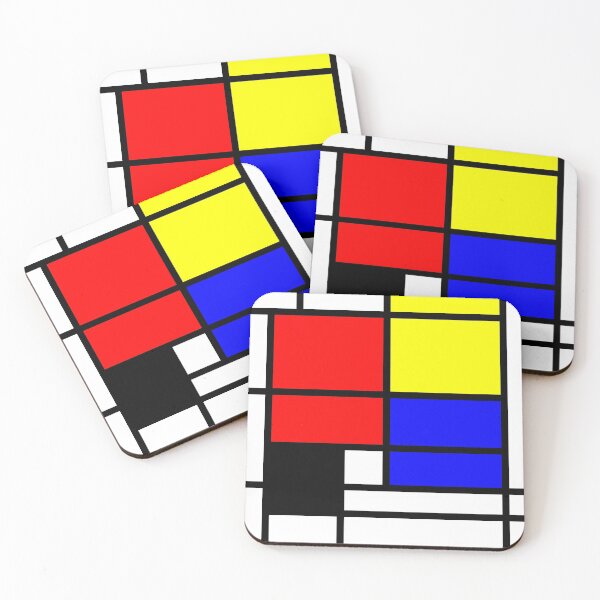 Item preview, Mondrian style art deco design in basic colors designed and sold by aapshop.