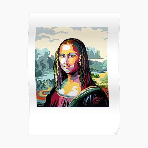 Joconde Pixel Art Poster