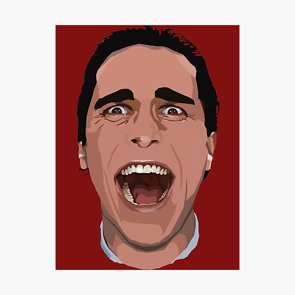 Patrick Bateman Hearts You! Photographic Print