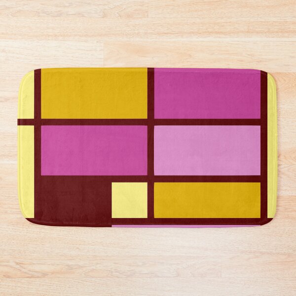 Item preview, Mondrian style design yellow fuchsia designed and sold by aapshop.