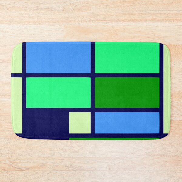 Item preview, Mondrian style design blue green designed and sold by aapshop.