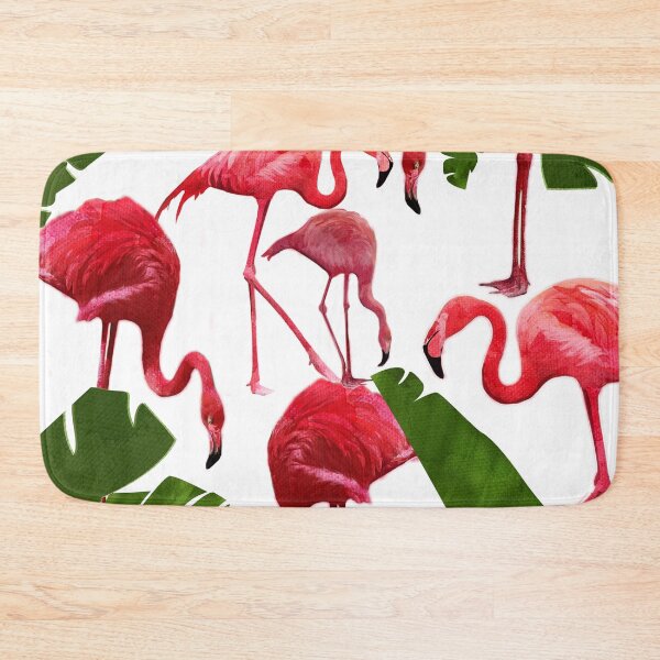 Item preview, American Pink Flamingo Floral Pattern designed and sold by DSDROSE.