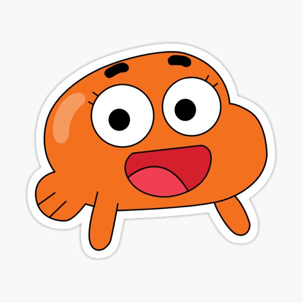 The Amazing World of Gumball Gumball Contorted Face Sticker - Sticker Mania