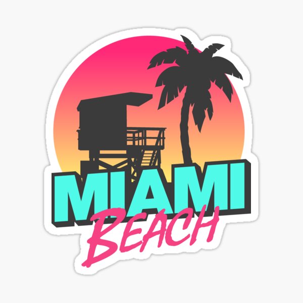 Item preview, VINTAGE STYLE MIAMI BEACH FLORIDA TEE SWEATER T-SHIRT  designed and sold by Timcito.