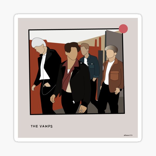 The vamps graphic design Sticker