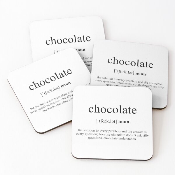 Item preview, Chocolate Definition | Dictionary Collection designed and sold by Designschmiede.