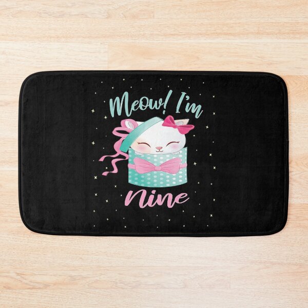 Item preview, Meow I'm Nine Years Old Girl Cat 9th Birthday Kitten design designed and sold by Grabitees.