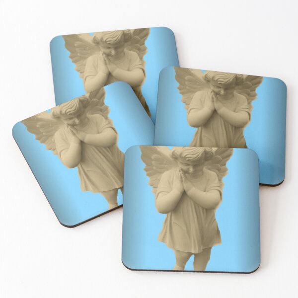 Item preview, Little Praying Angel With Blue Background designed and sold by Lynn  Marie Sharp.