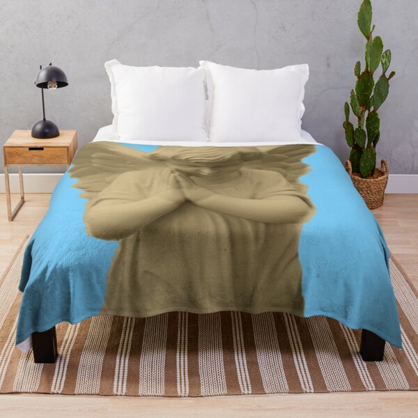 Item preview, Little Praying Angel With Blue Background designed and sold by Lynn  Marie Sharp.