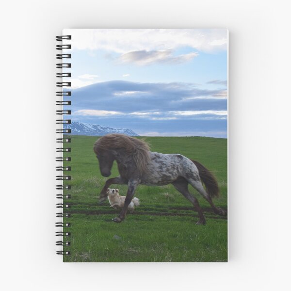 Item preview, Dagur the dog helping herd the horses designed and sold by elisainiceland.