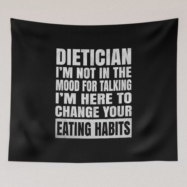 Item preview, Dietician I'm Not In The Mood For Talking - Funny Nutrition print designed and sold by Grabitees.