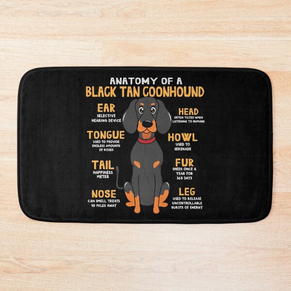 Artikelvorschau, Anatomy of Black Tan Coonhound Dog entworfen und verkauft von rafaeltto.