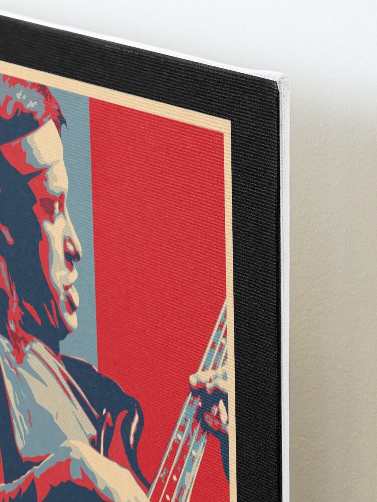 Alternate view of Jaco Pastorius Hope Poster - Sizes of Jazz Musician History Mounted Print