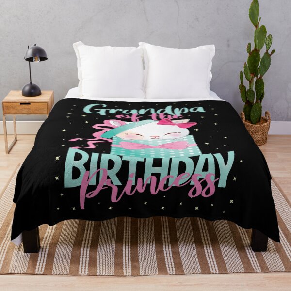 Item preview, Grandpa Of The Birthday Princess Cat Girls Kitten B-day product designed and sold by Grabitees.