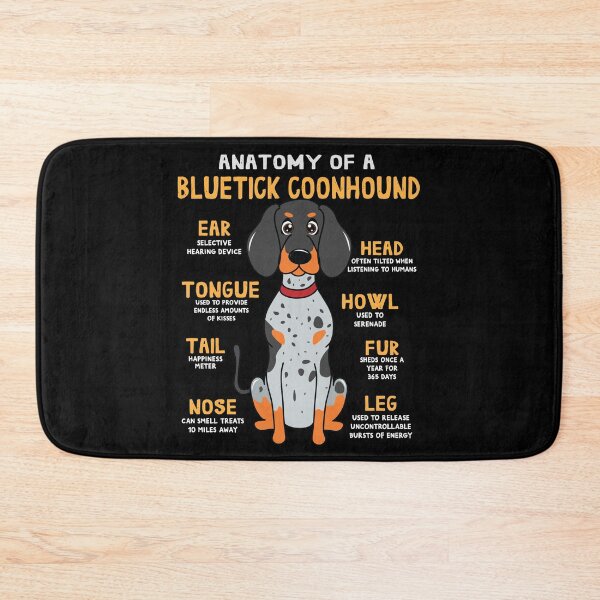 Item preview, Anatomy of Bluetick Coonhound Dog designed and sold by rafaeltto.