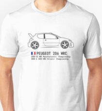 Rally Legends - Peugeot 206 WRC Unisex T-Shirt